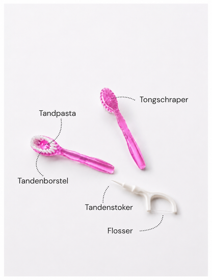 5 in 1 Reis Tandenborstel 12st | Kersenbloesem